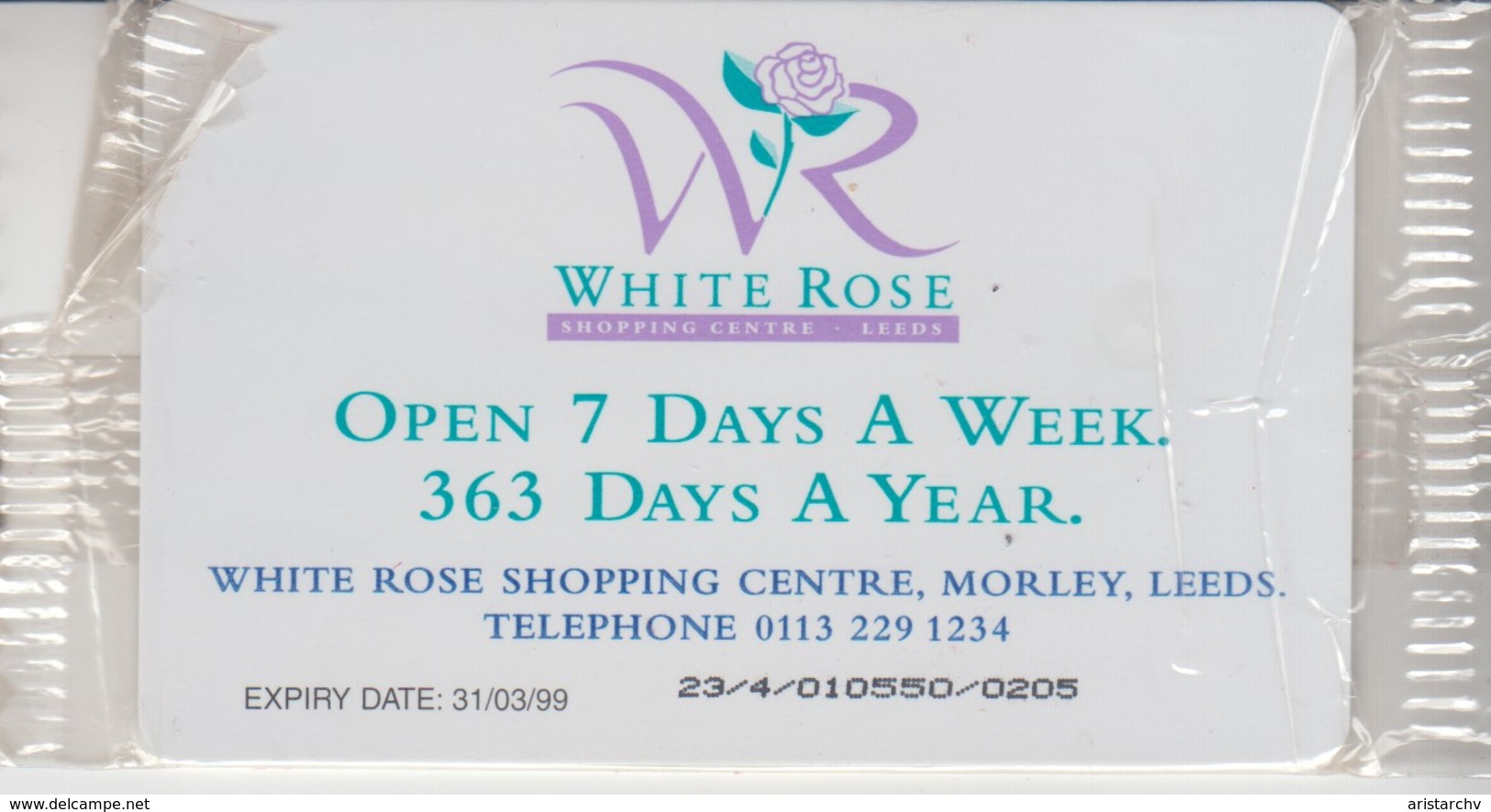 UNITED KINGDOM 1999 WHITE ROSE SHOPPING CENTRE LEEDS SEALED MINT - BT General