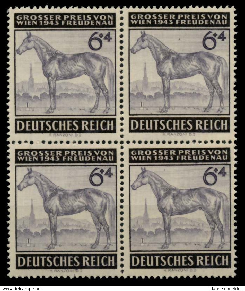 3. REICH 1943 Nr 857 Postfrisch VIERERBLOCK X756402 - Unused Stamps