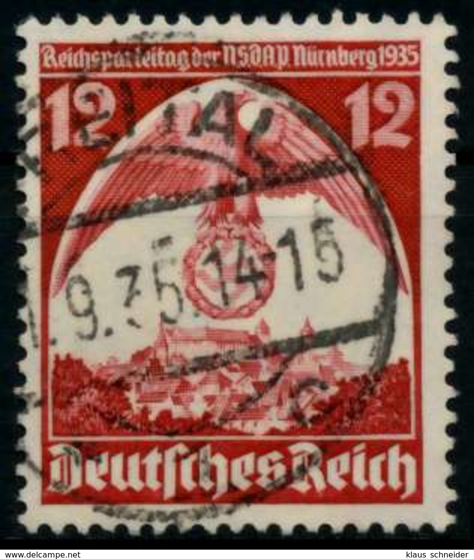 3. REICH 1935 Nr 587X Zentrisch Gestempelt X861062 - Used Stamps