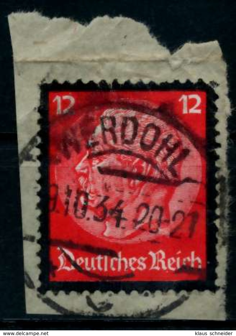 3. REICH 1934 Nr 552 Gestempelt Briefstück Zentrisch X864622 - Oblitérés