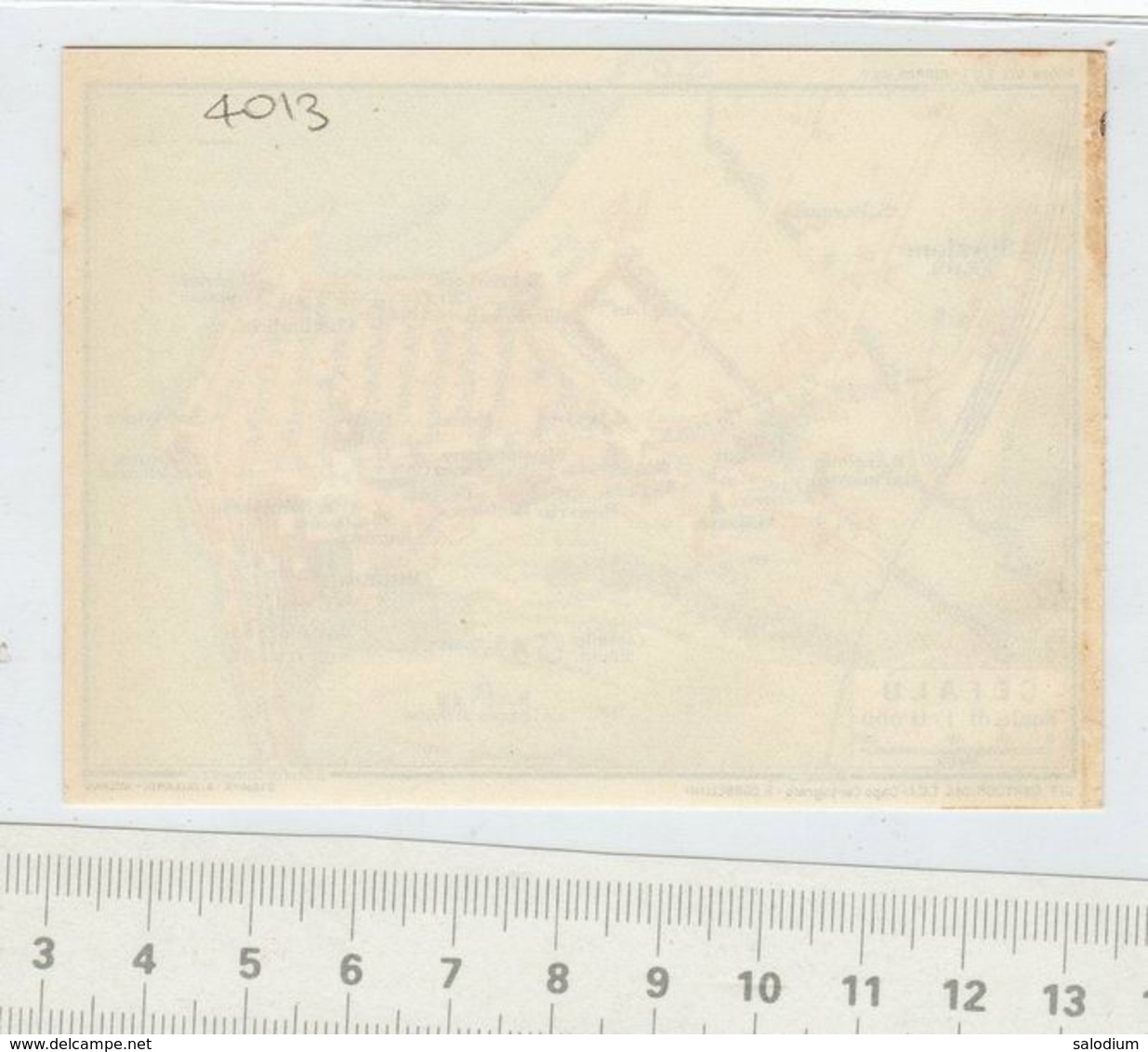 1910 - CEFALU' - SICILIA  - Mappa Cartina - Altri & Non Classificati