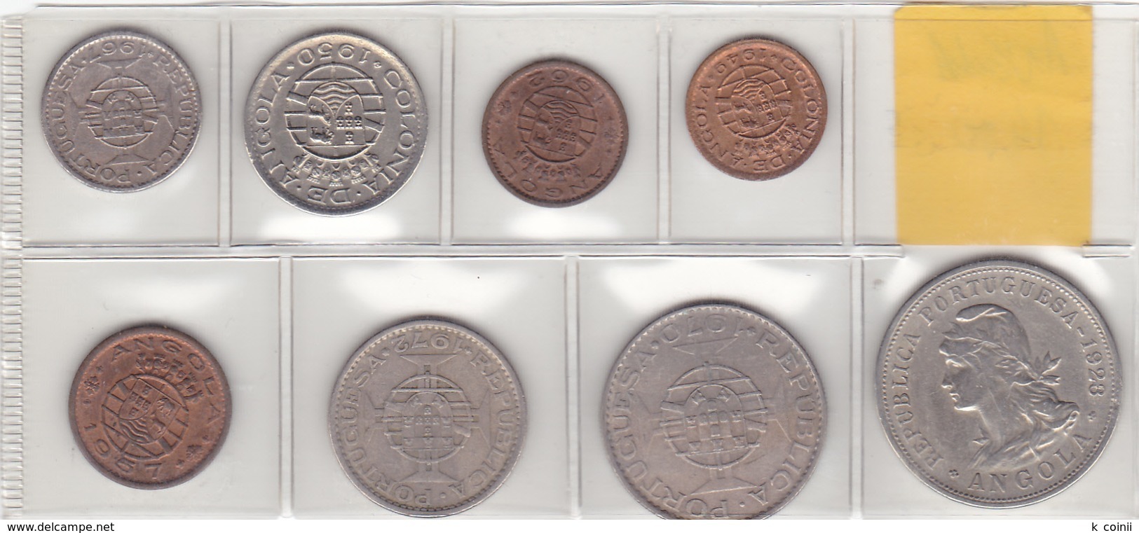 Angola - Set Of 8 Coins (portuguese Colonies) - Ref 13 - Angola