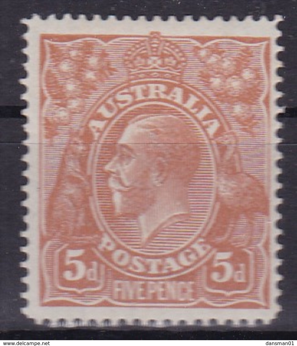 Australia George V Single Wmk SG 130 Mint Hinged Single Line Perf - Ungebraucht