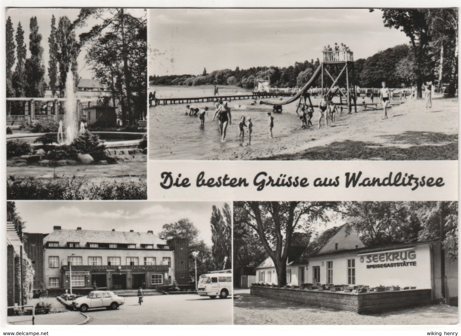 Wandlitz - S/w Die Besten Grüße Vom Wandlitzsee - Wandlitz