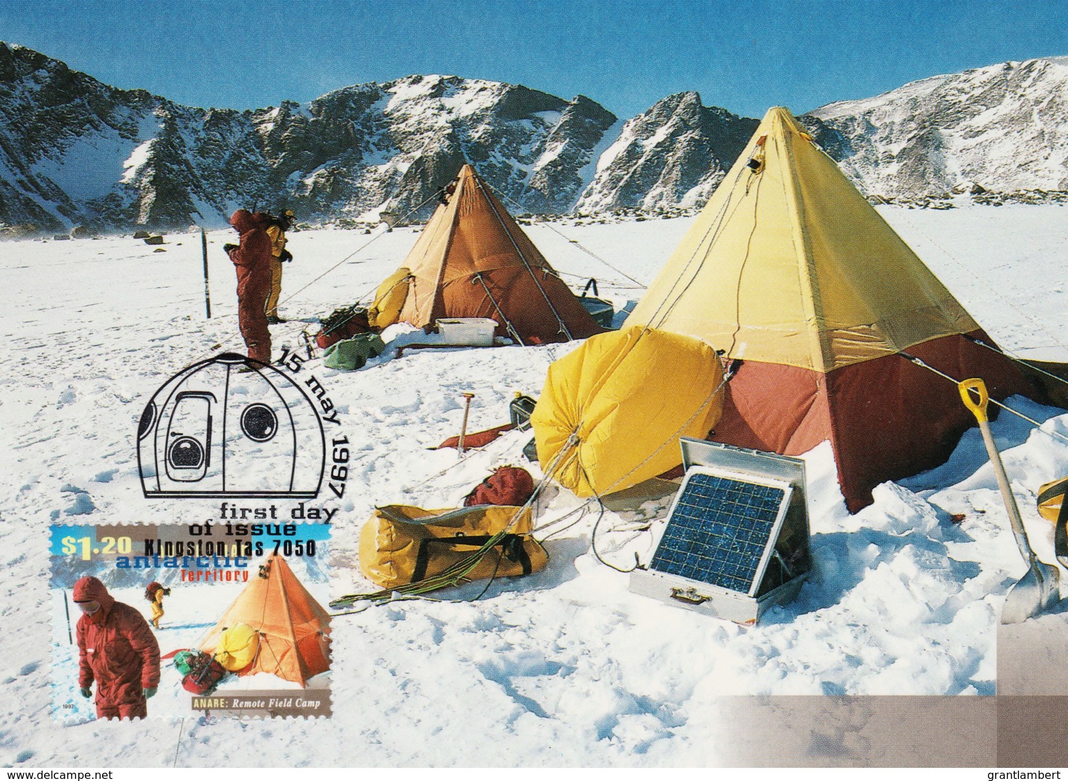 Australian Antarctic 1997 ANARE Expeditions $1.20 Remote Field Camp Maximum Card - Tarjetas – Máxima