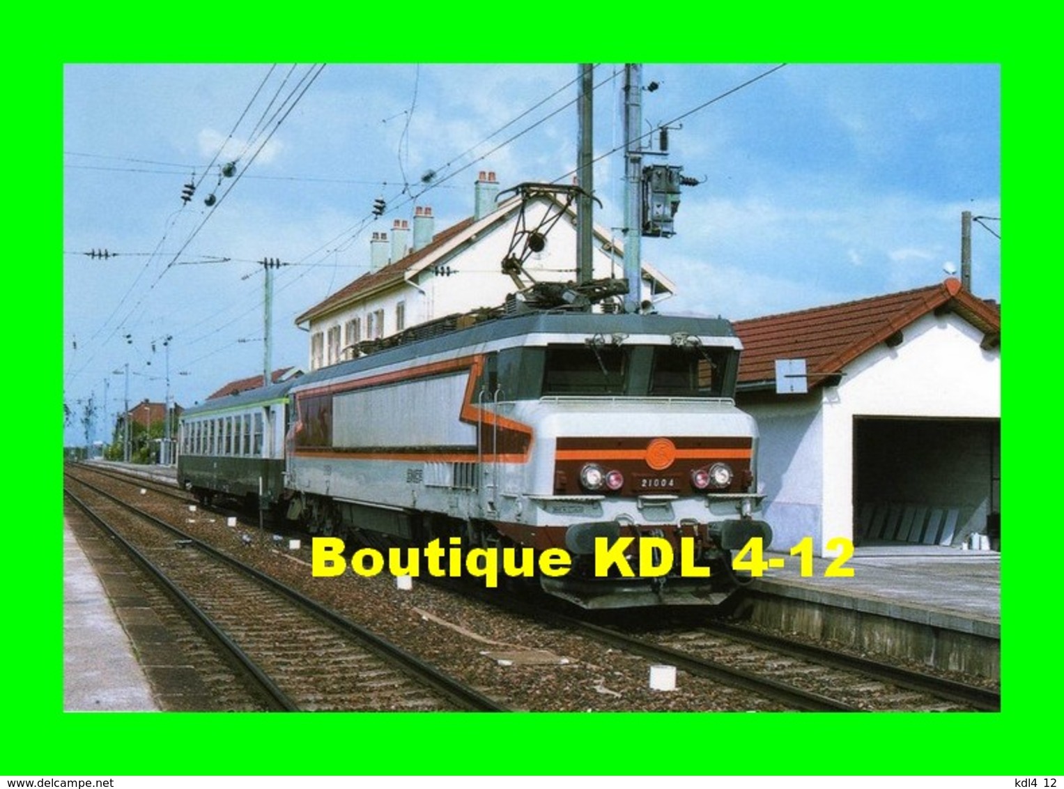 RU CT 19 - Train - Loco CC 21004 En Gare - FRASNE - Doubs - SNCF - Trains