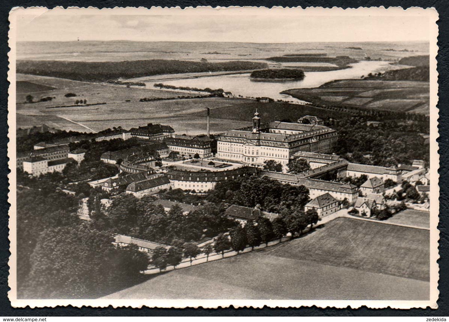 C7383 - Wermsdorf Bei Oschatz - Schloß Hubertusburg Mit Horstsee - M. Müller Handabzug - Wermsdorf