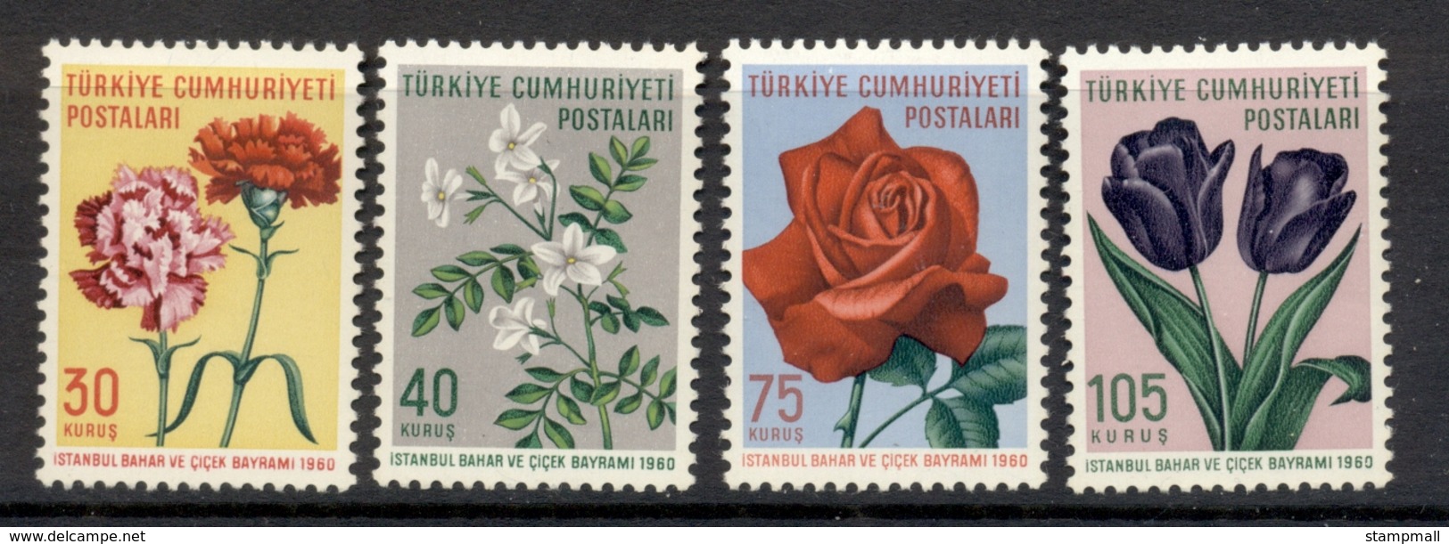 Turkey 1960 Spring Flower Festival MLH - Unused Stamps