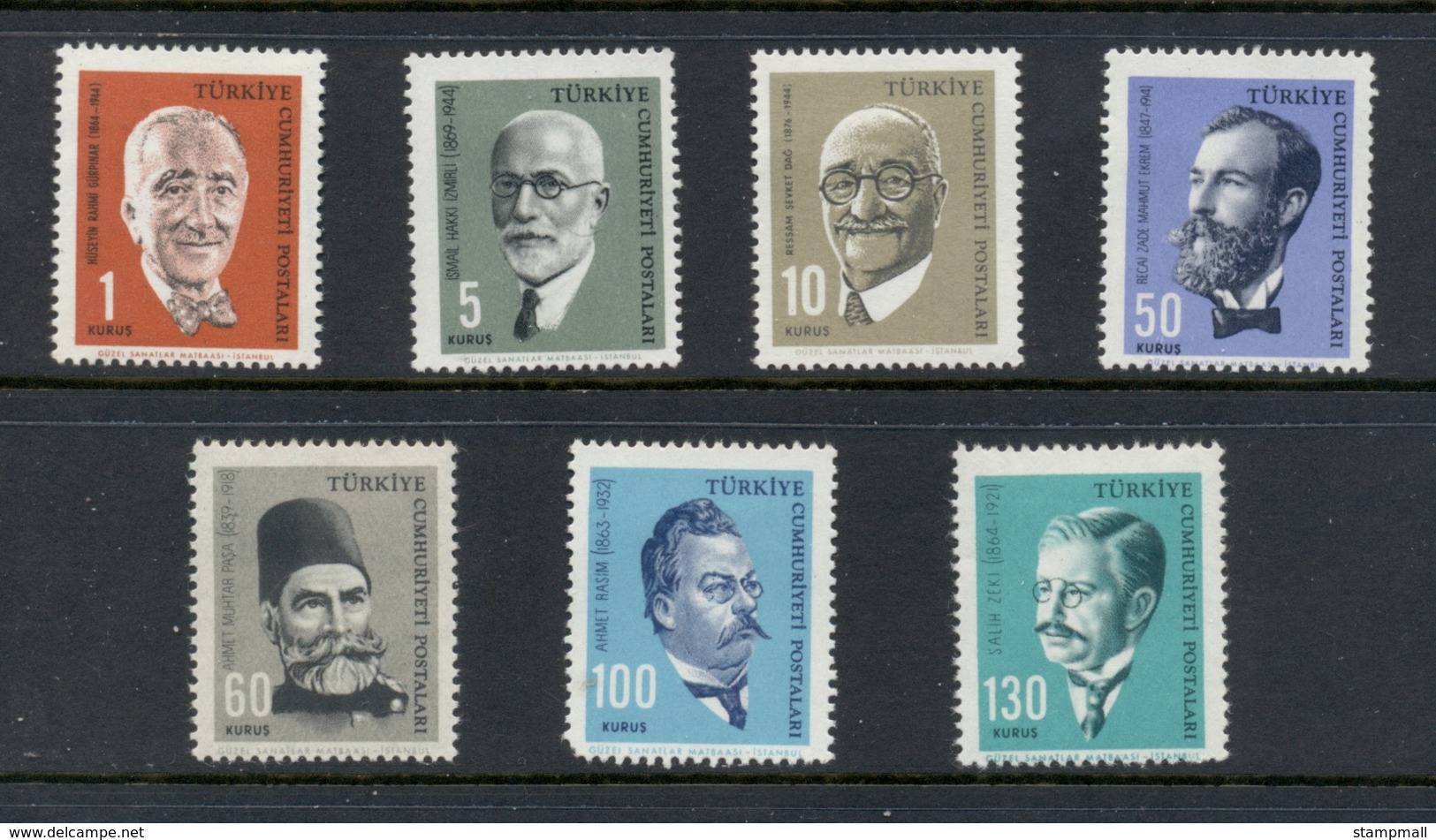 Turkey 1964 Portraits MLH - Unused Stamps