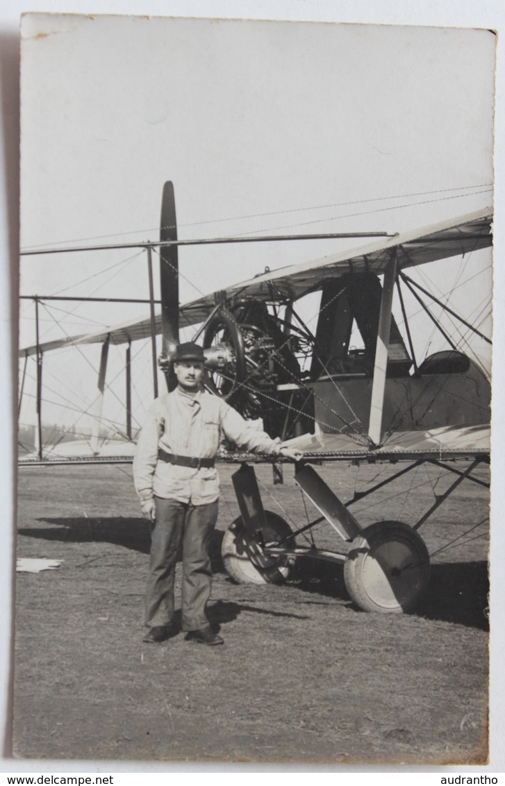 Belle Carte Photo Aviateur Et Son Avion Guerre 14-18 WW1 Militaria - 1914-1918: 1ère Guerre