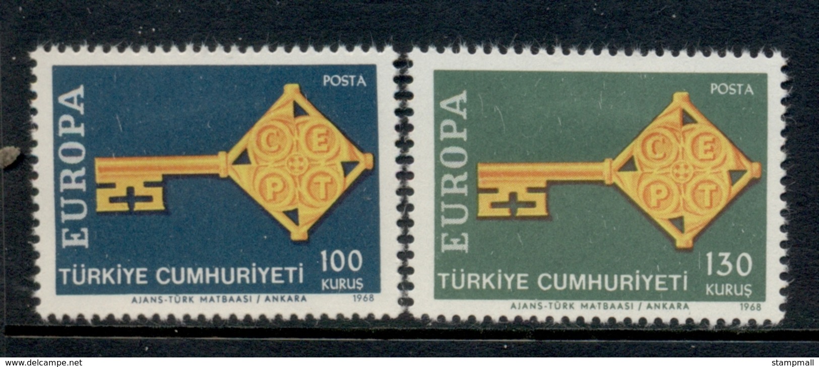 Turkey 1968 Europa MLH - Unused Stamps