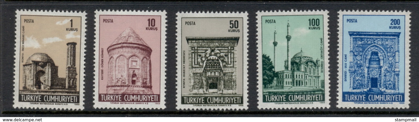 Turkey 1968-69 Historic Buildings MLH - Unused Stamps