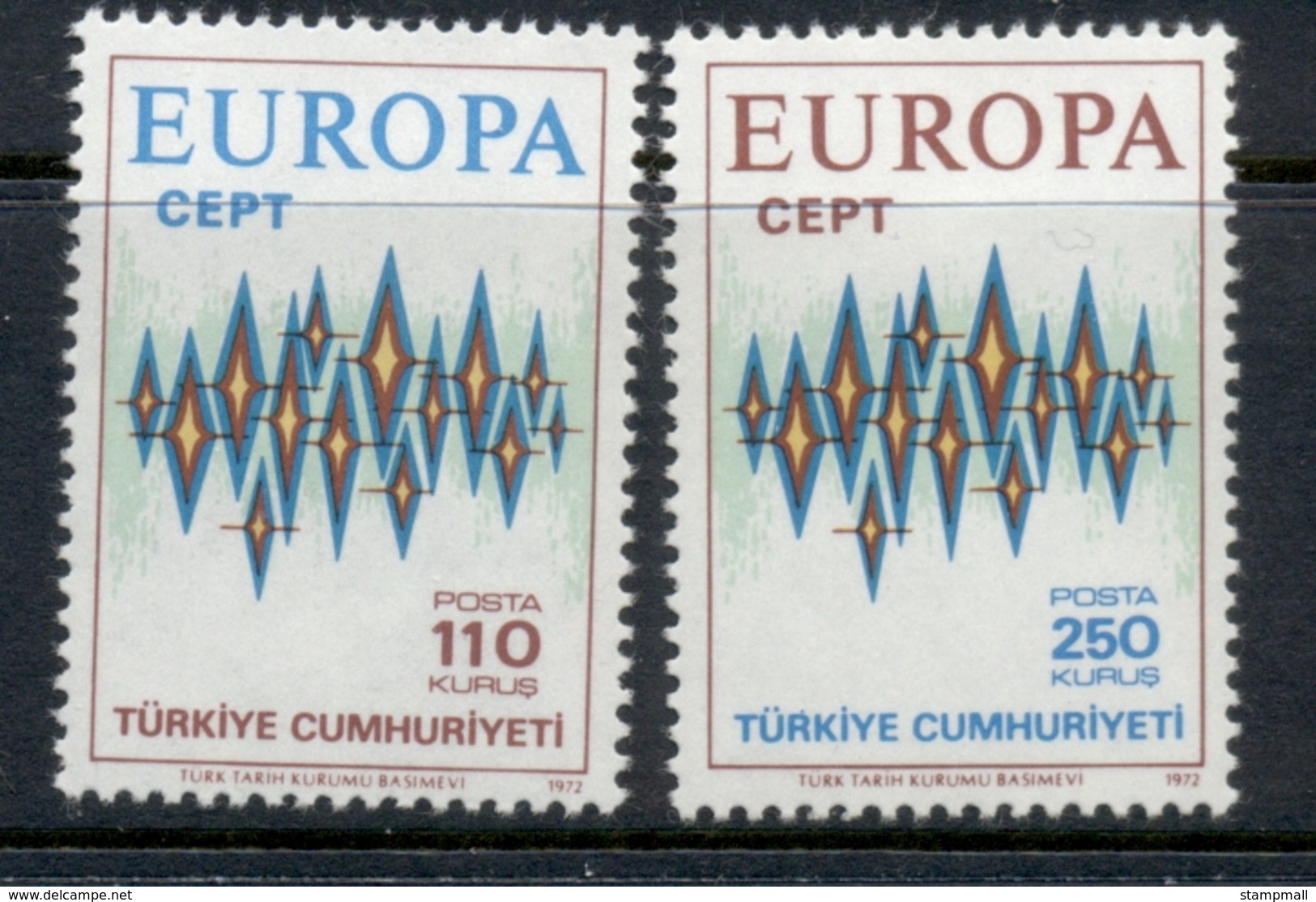 Turkey 1972 Europa MLH - Unused Stamps
