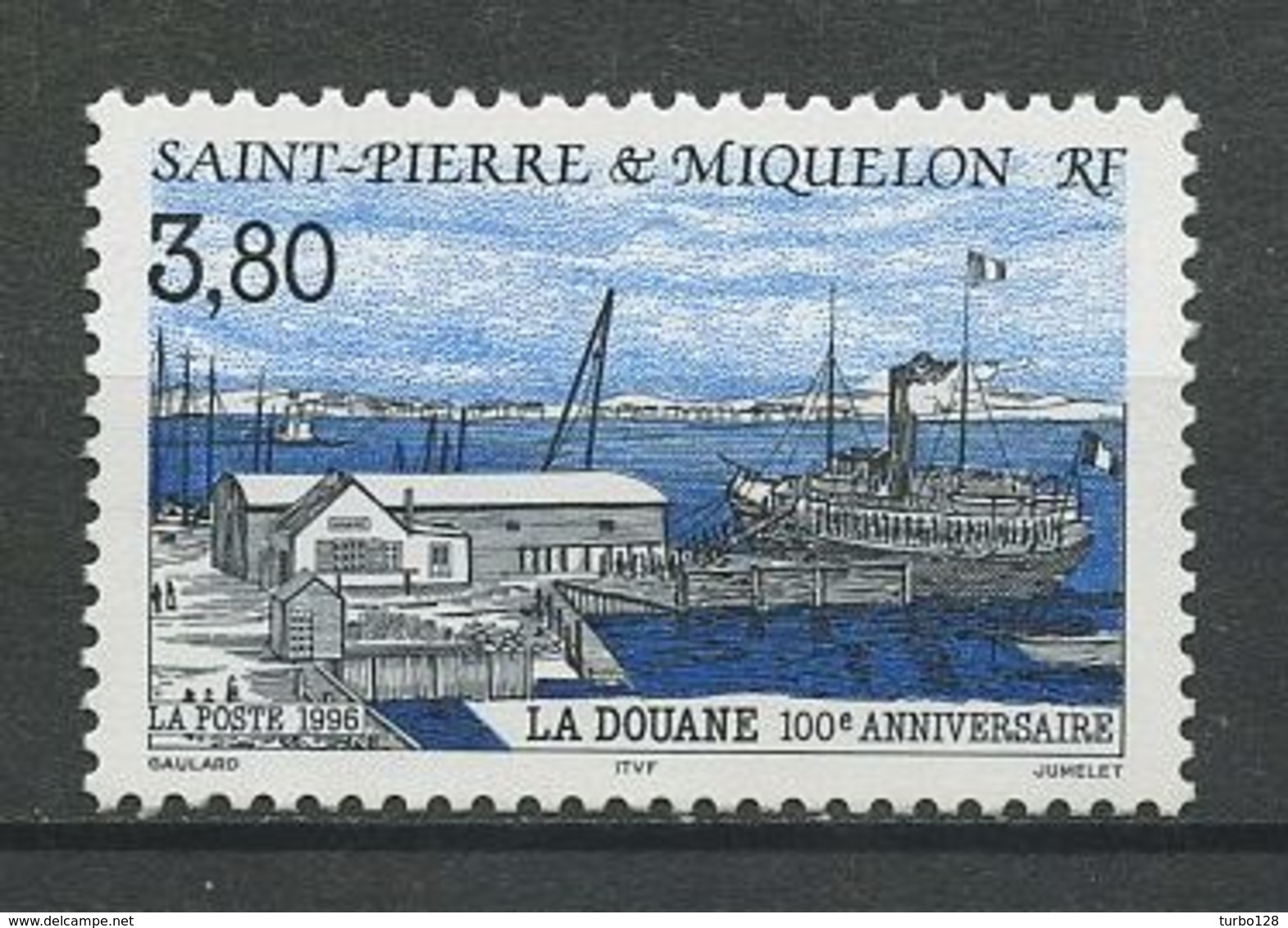 SPM MIQUELON 1996 N° 636 ** Neuf MNH Superbe C 1.70 € Bateaux,boats Ships La Douane Bâtiment Public Transports - Unused Stamps