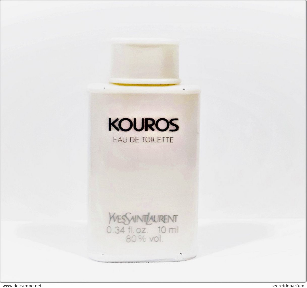 Miniatures De Parfum  KOUROS   De  YVES SAINT LAURENT EDT  10 Ml   PRESQUE VIDE - Miniatures Hommes (sans Boite)