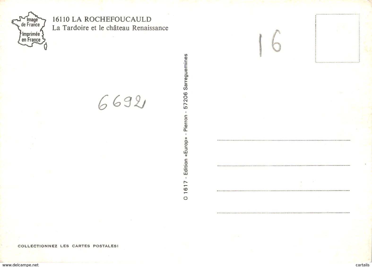 16-LA ROCHEFOUCAULD-N°C-3492-B/0195 - Other & Unclassified