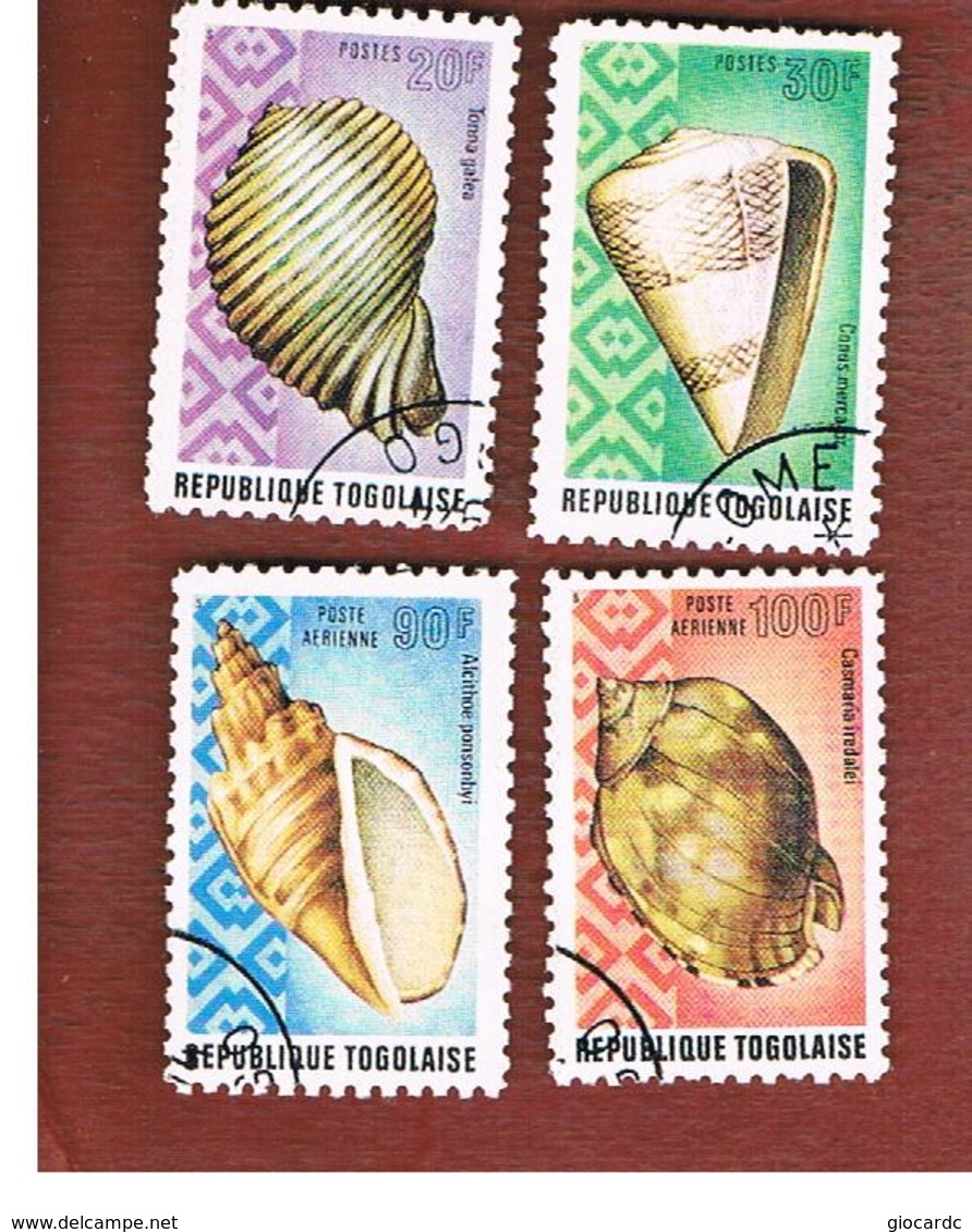 TOGO  - SG 1022.1026  -   1974  SEA SHELLS  (DIFFERENT PERFORATION)  - USED ° - Togo (1960-...)