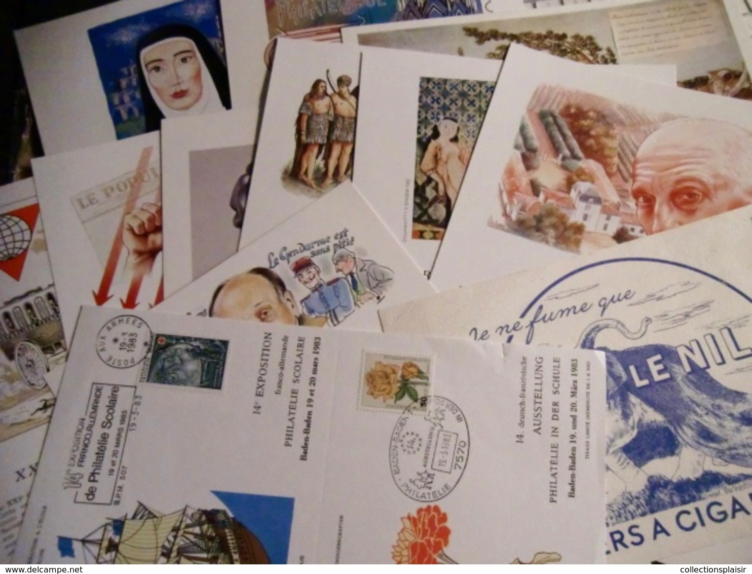 FRANCE LIQUIDATION UN GROS CARTON TIMBRES FDC DOCUMENTS DE TOUT DE TOUT A DECOUVRIR DERNIER LOT