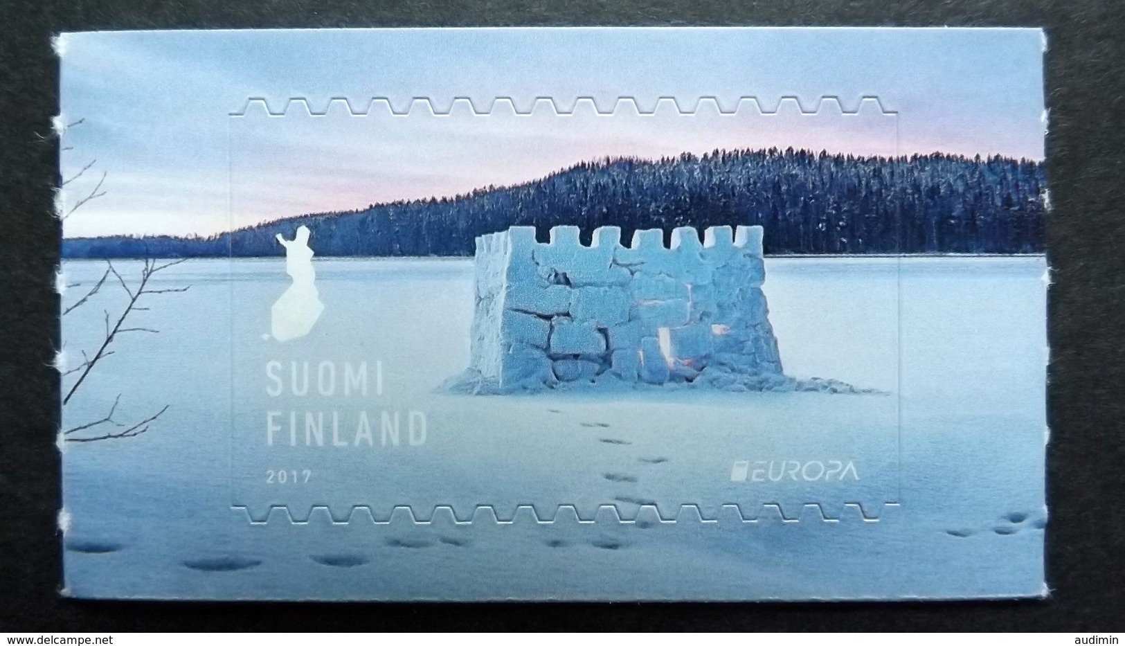 Finnland 2490 **/mnh, EUROPA/CEPT 2017, Burgen Und Schlösser, Schneeburg Auf Dem Zugefrorenen Fluss Kymijoki - Neufs