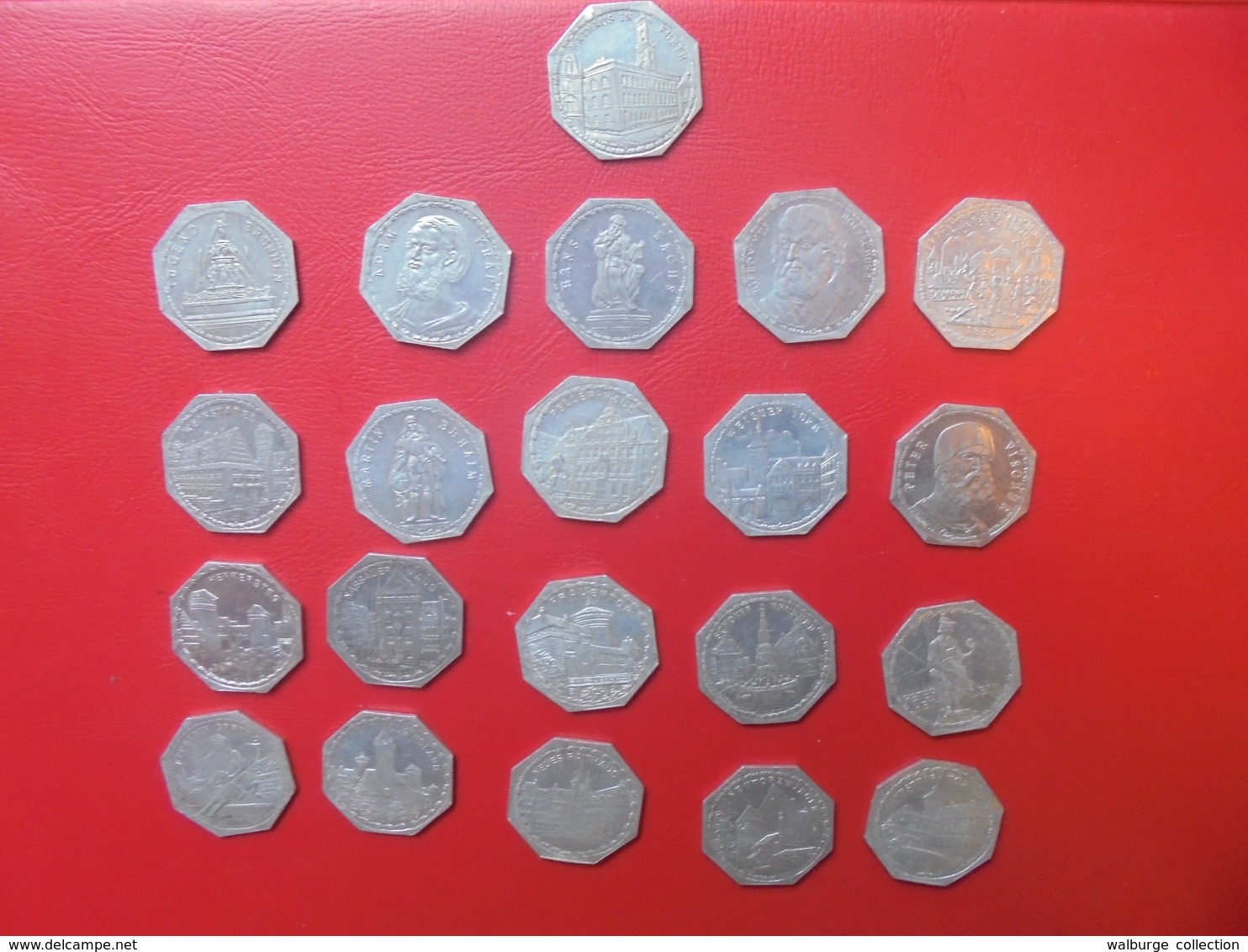 NÜRNBERG-STRASSENBAHN LOT 21 MONNAIES DE NECESSITES ANNEES 1920s - Vrac - Monnaies