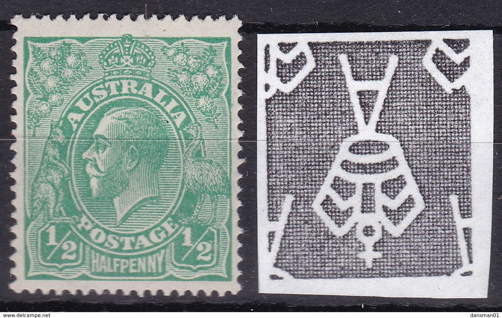 Australia 1918 George V Inv Wmk SG 48w Mint Hinged Light Crease - Ungebraucht