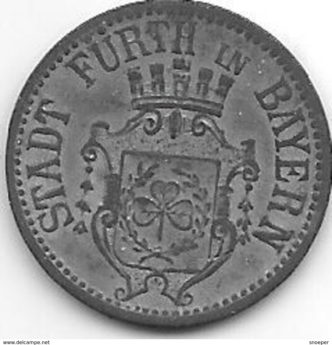 *notgeld Furth 10 Pfennig 1917 Zn  4613.1 / F 145.1a - Autres & Non Classés