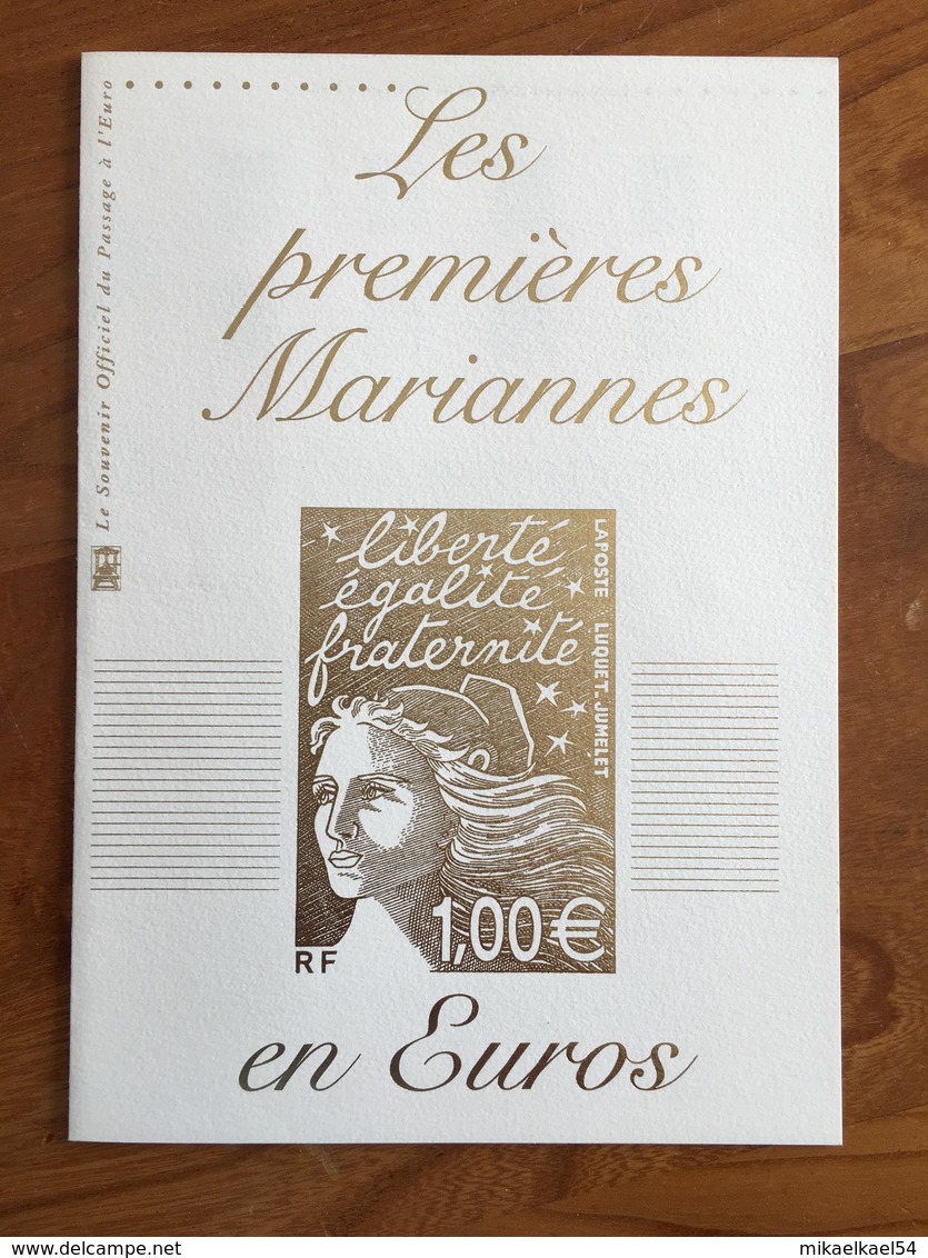 DOCUMENT DE LA POSTE "Les Premières Mariannes En Euros" - Blocs Marianne De Luquet Y&T 44 Et 45 - Neuf ** - Neufs