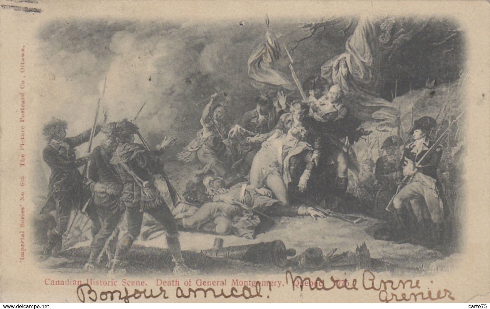 Canada - Quebec - Bataille Du Québec - Histoire - Mort Du Général Montgomery - Postmarked 1905 - Québec - La Citadelle