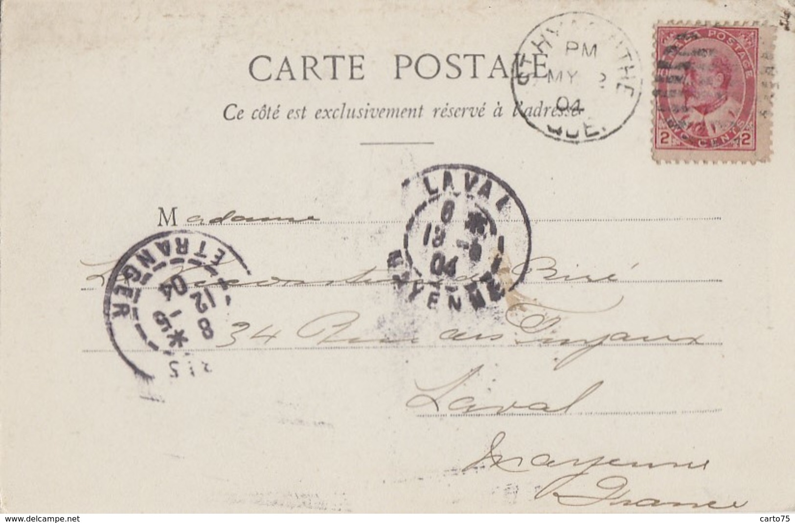 Canada - Saint-Hyacinthe - Station De Pompe - Postmarked 1904 - St. Hyacinthe