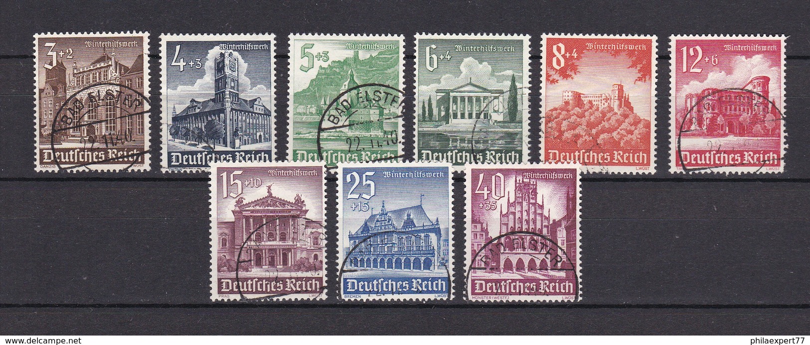Deutsches Reich - 1940 - Michel Nr. 751/759 - Gest. - 19 Euro - Gebraucht