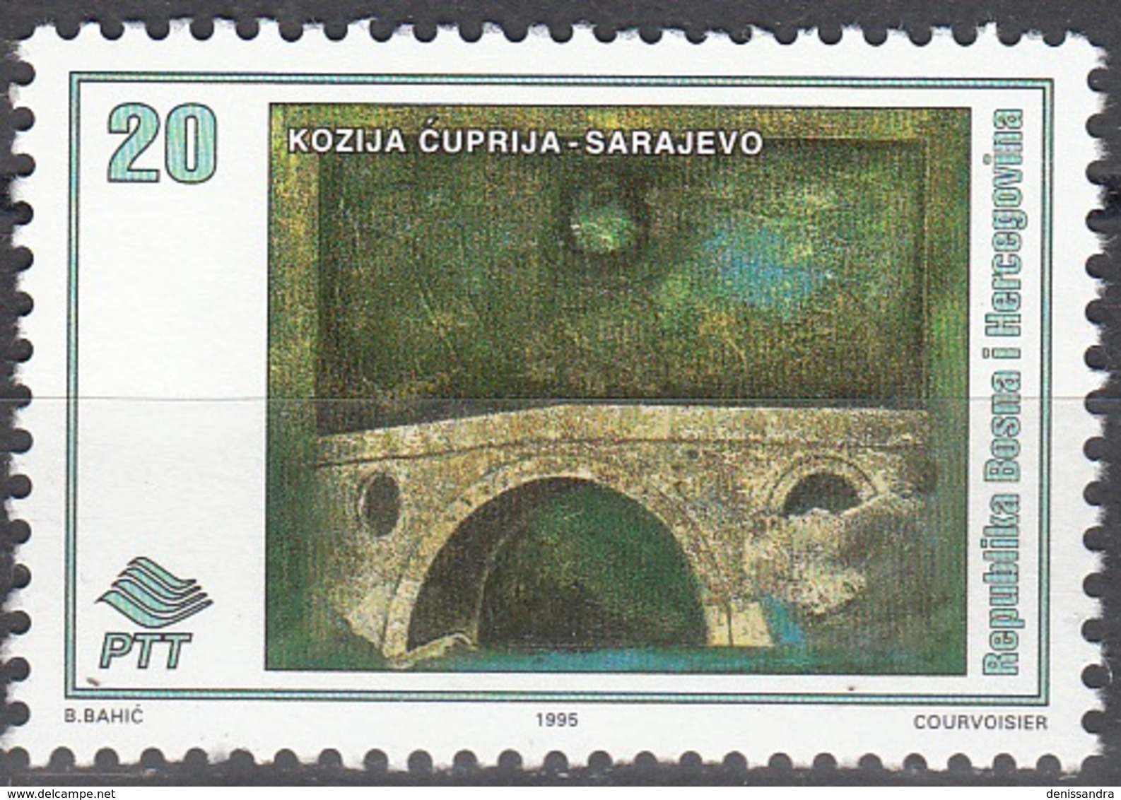 Bosna I Hercegovina 1995 Michel 32 Neuf ** Cote (2006) 0.50 Euro Sarajevo Pont Kozija - Bosnie-Herzegovine