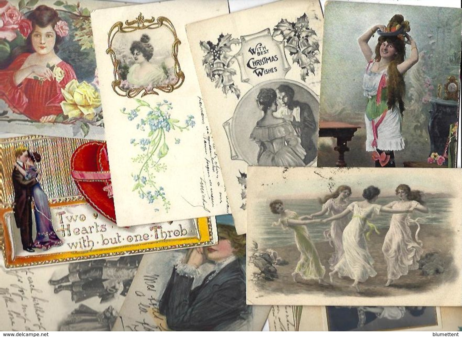 Lot 2074 De 10 CPA Illustrateurs Fantaisies Femmes Girl Women Déstockage Pour Revendeurs Ou Collectionneurs - 5 - 99 Cartes