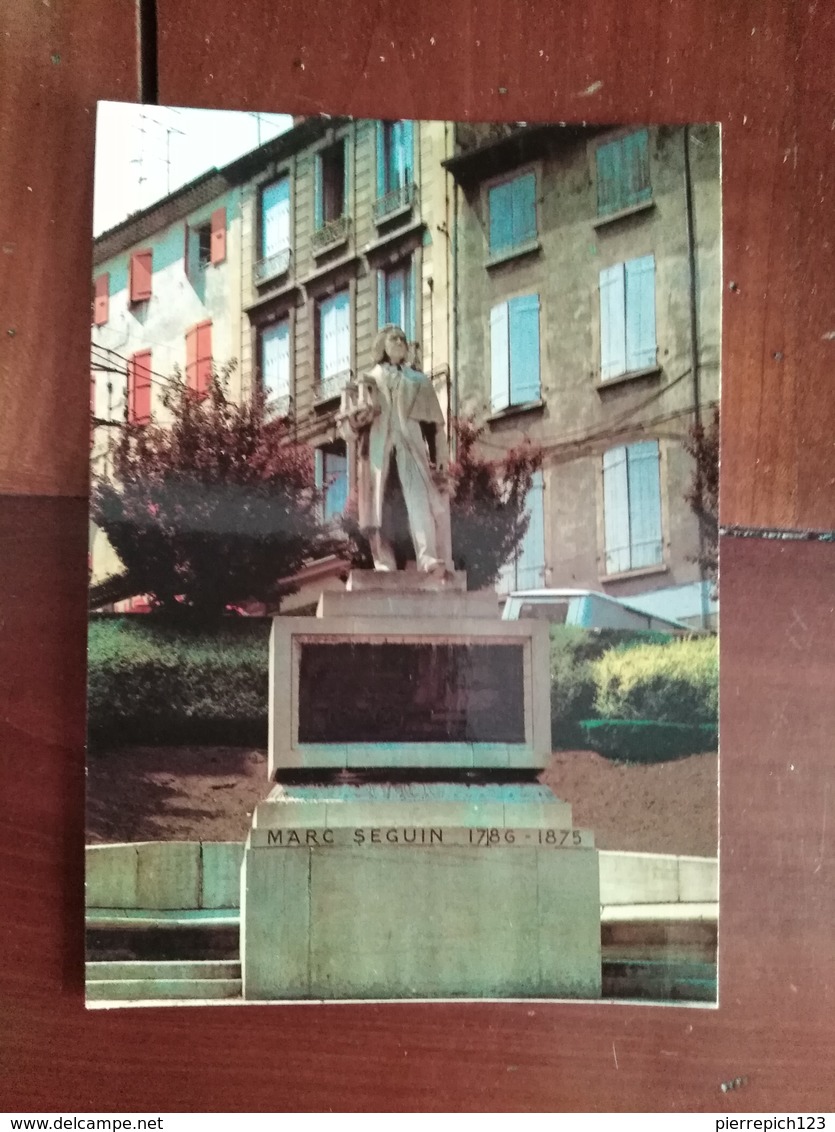 07 - Annonay - Monument à Marc Seguin Inventeur De La Chaudière Tubulaire Et Des Ponts Suspendus - Annonay