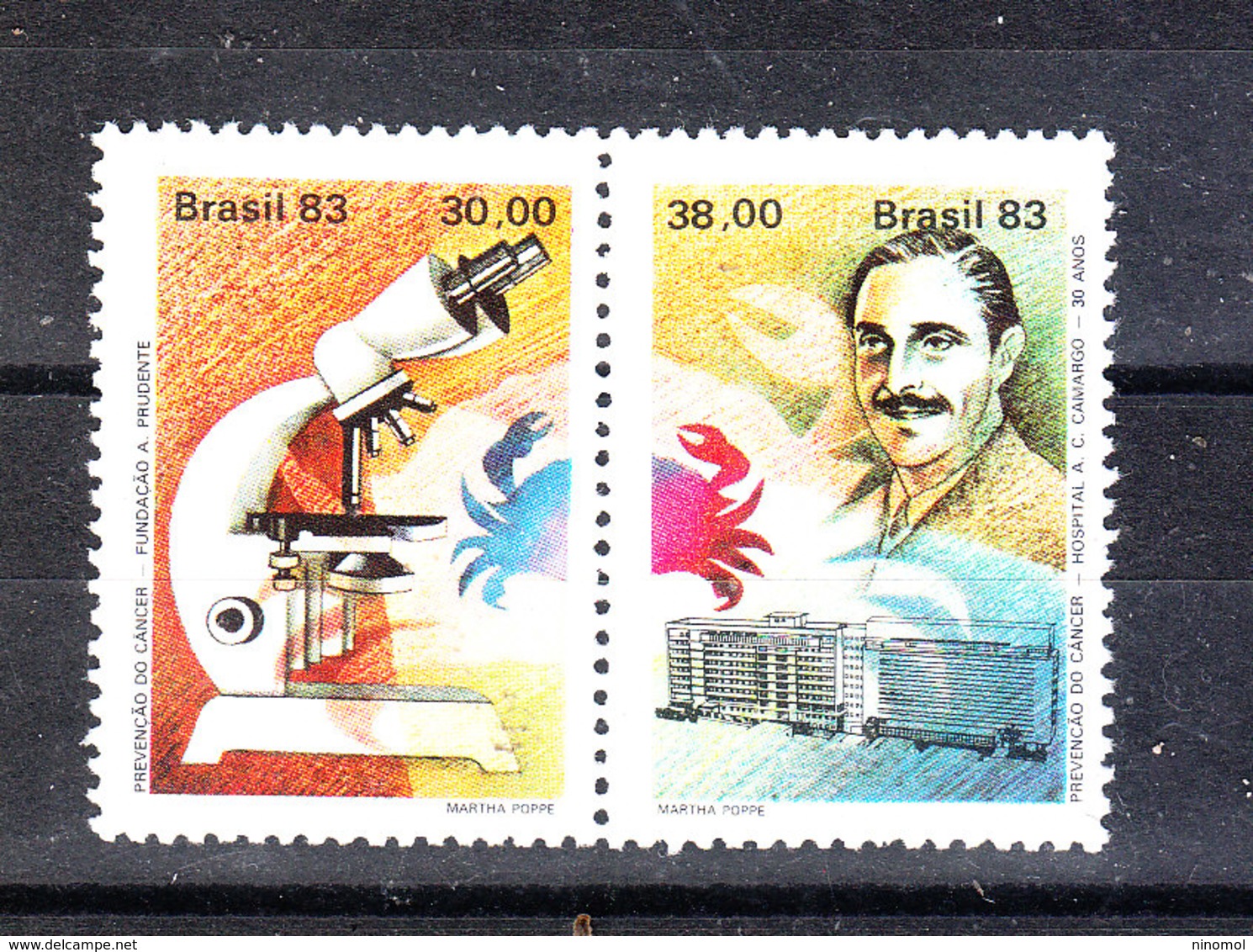 Brasile   -  1983.  Cura Del Cancro: Ospedale Camargo. Cancer Treatment: Camargo Hospital. Complete MNH Series - Malattie