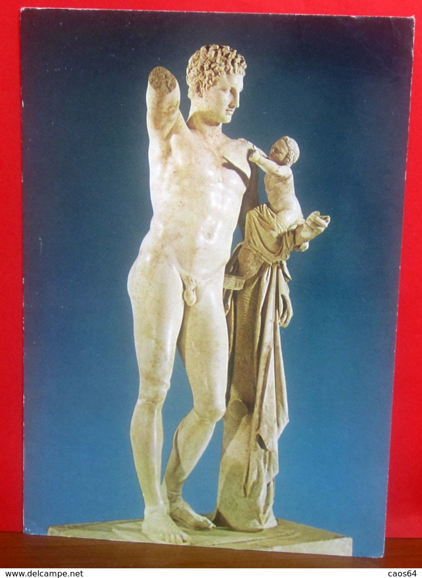 Hermes Of Praxiteles Museum Olympia Grecia Scultura  CARTOLINA Non Viaggiata - Sculture