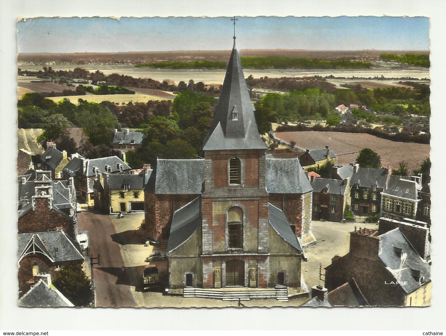 22 . PLOUER . L EGLISE . EN AVION AU DESSUS DE ..... - Plouër-sur-Rance