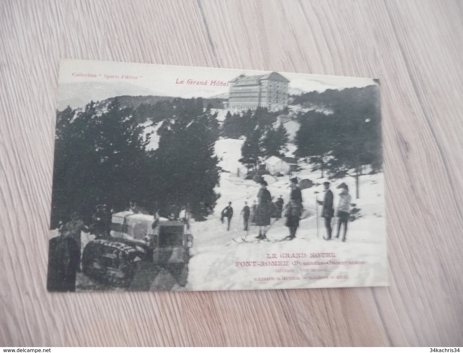 CPA 66 Pyrénées Orientales Font Romeu Le Grand Hôtel Collection Sports D'hiver Skieurs Dénégeuse - Autres & Non Classés