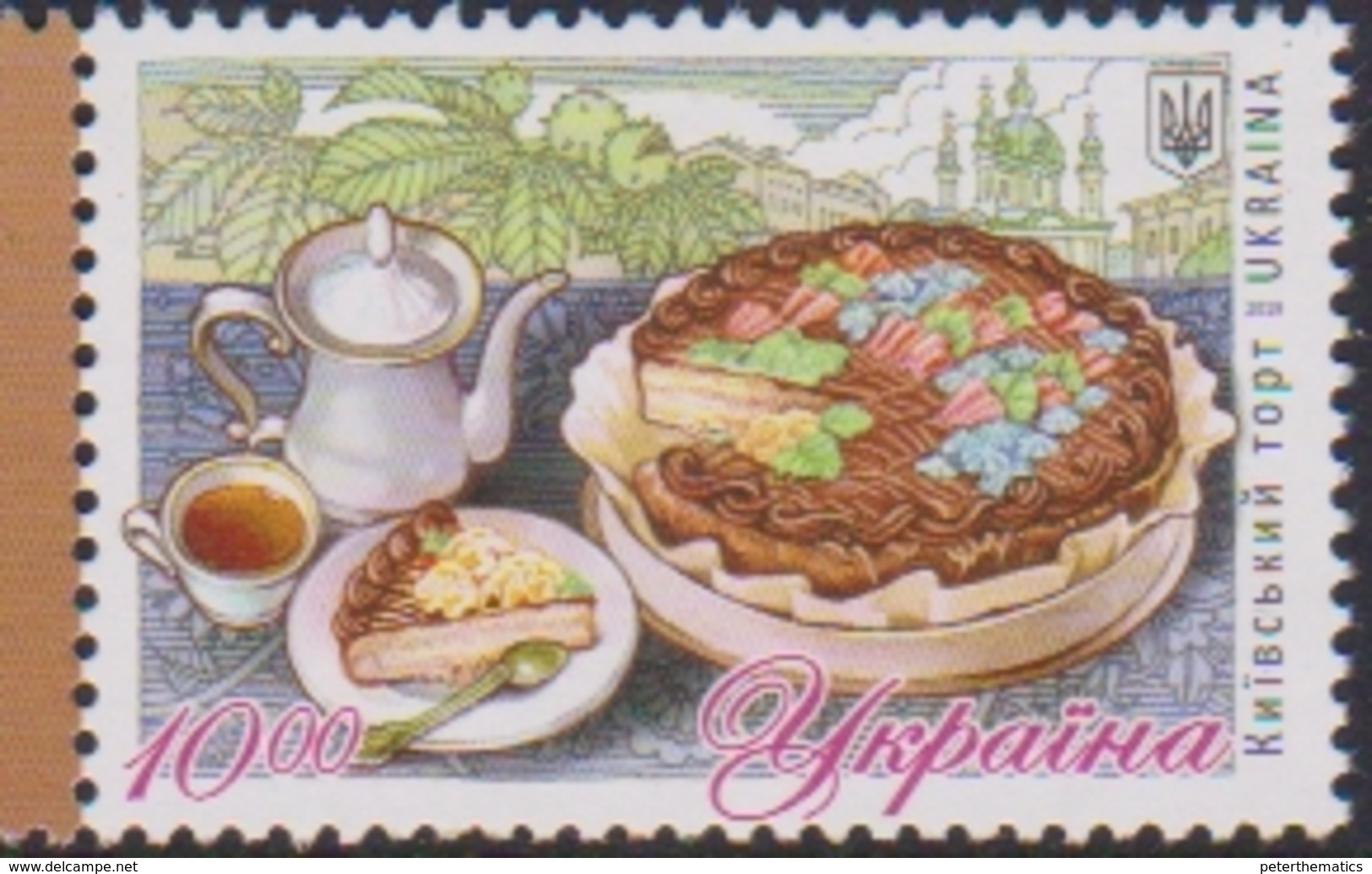 UKRAINE, 2019, MNH, FOOD, DESSERTS, CAKES, 1v - Food