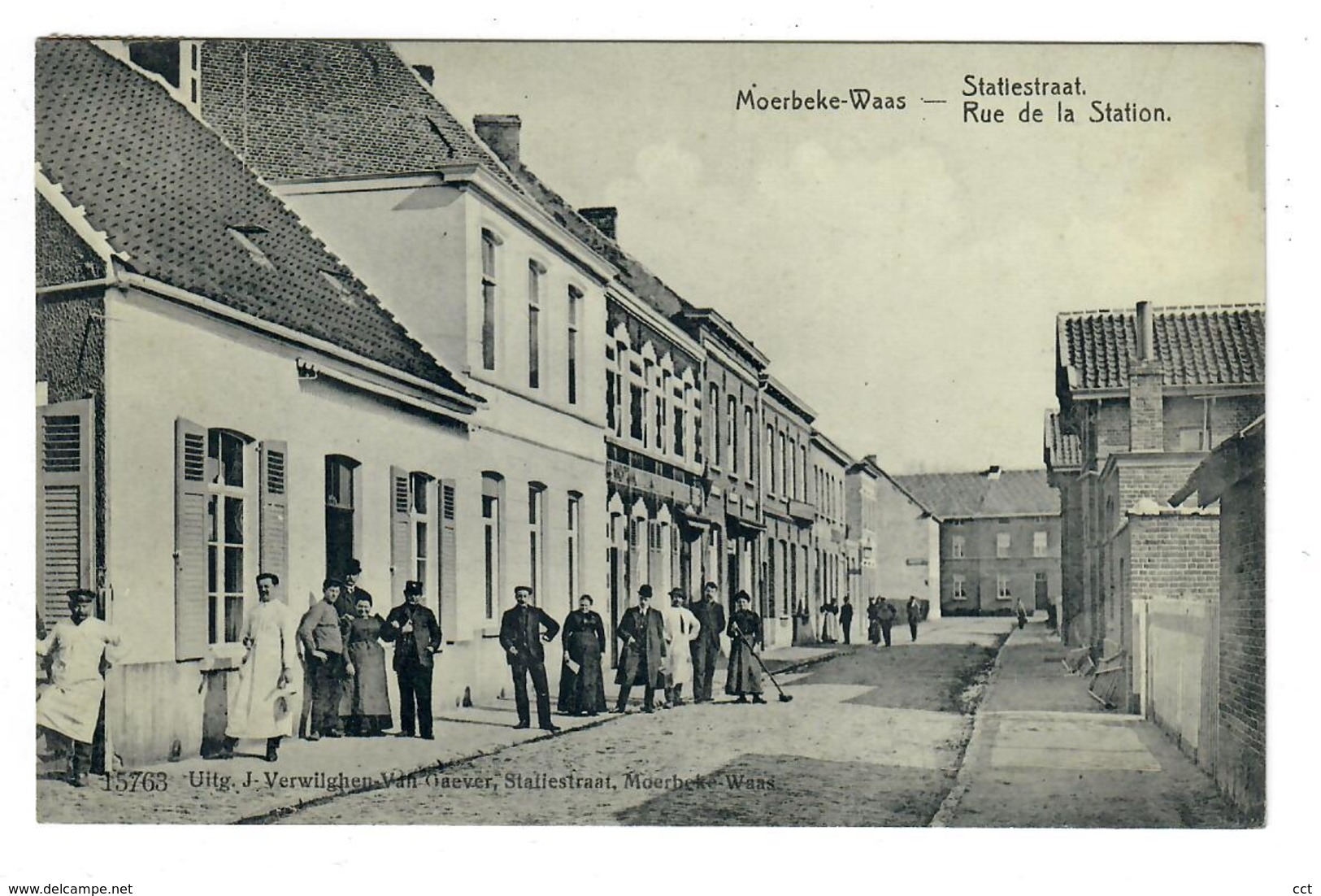 Moerbeke - Waas  Statiestraat  Rue De La Station - Moerbeke-Waas