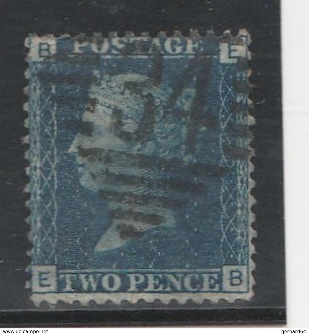 GB - 2 Penny - Yvert N° 27 - Planche 13 (1858 / 1864) Lot 1 - Gebruikt