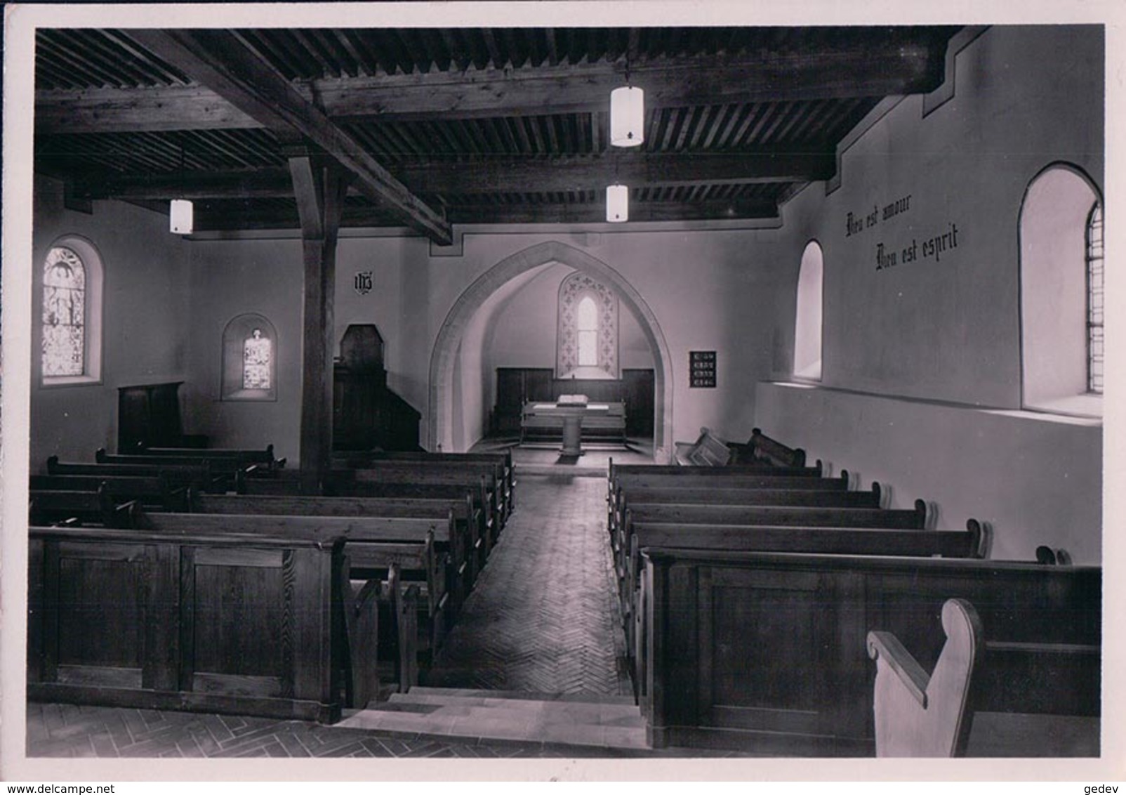 Gingins VD, Intérieur De L'Eglise (41050) 10x15 - Gingins