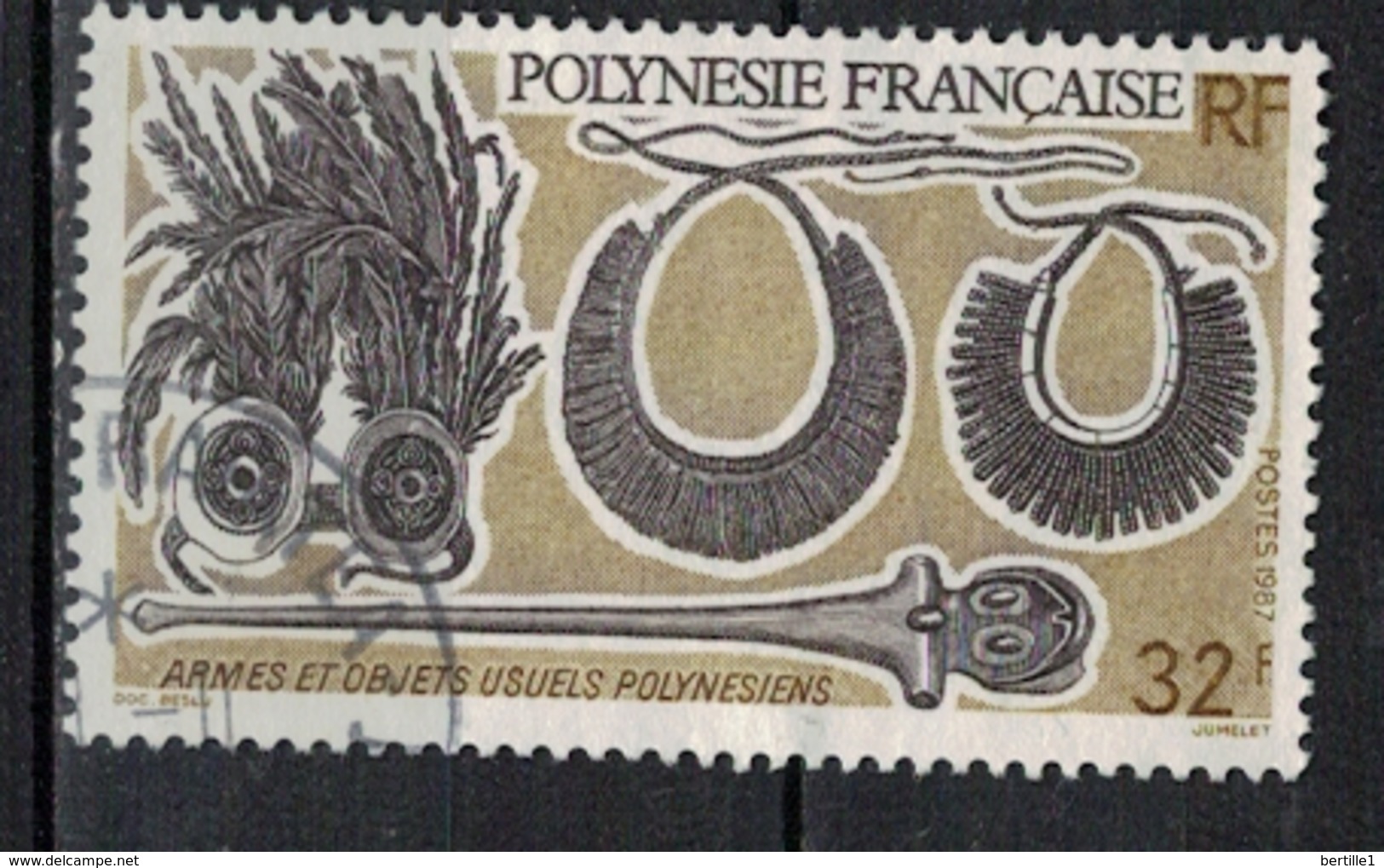 POLYNESIE FRANCAISE            N°     YVERT    290  OBLITERE       ( Ob  5/25 ) - Oblitérés