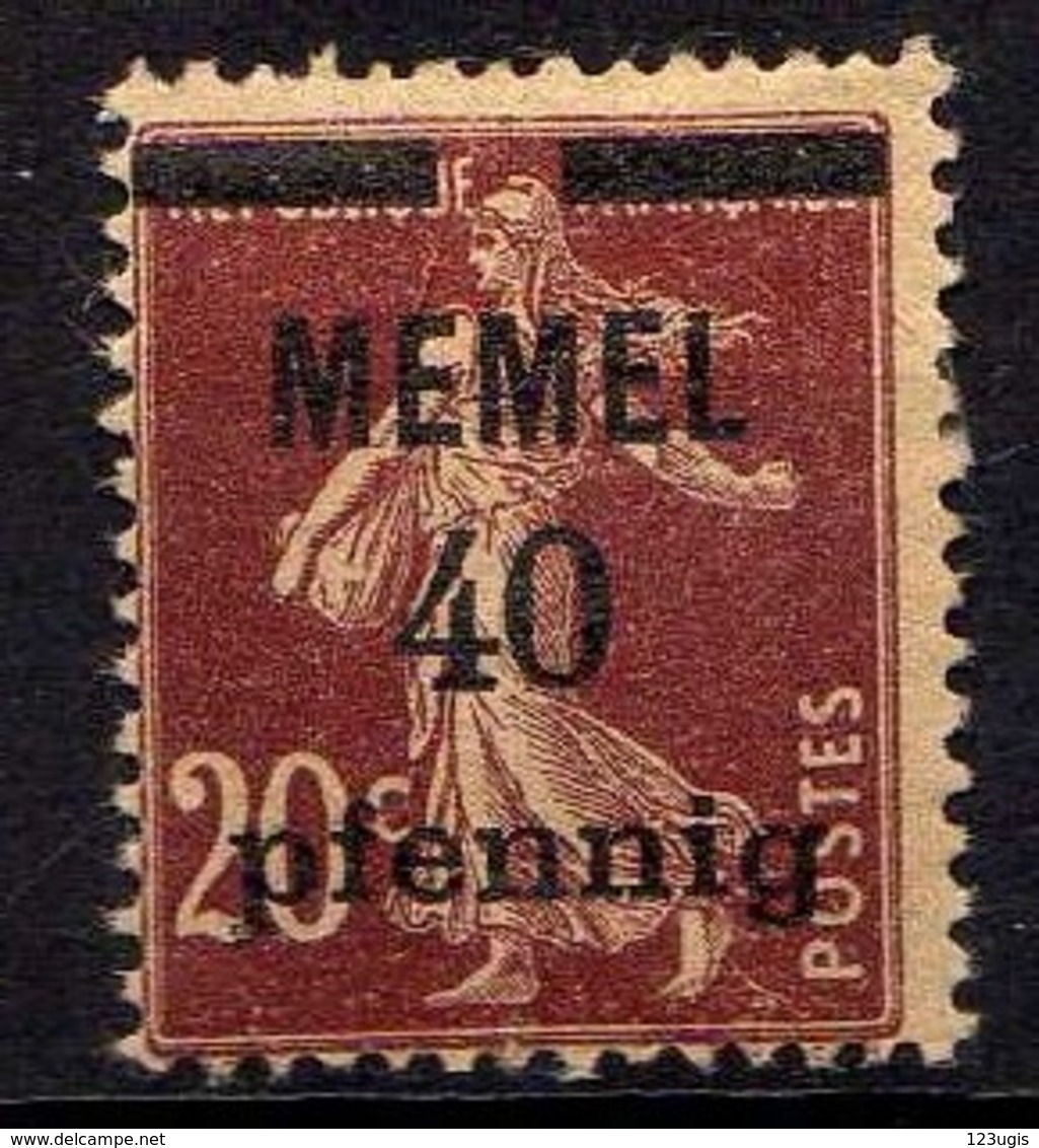 Memel 1920 (Klaipeda) Mi 22 * [260819VII] - Memelgebiet 1923