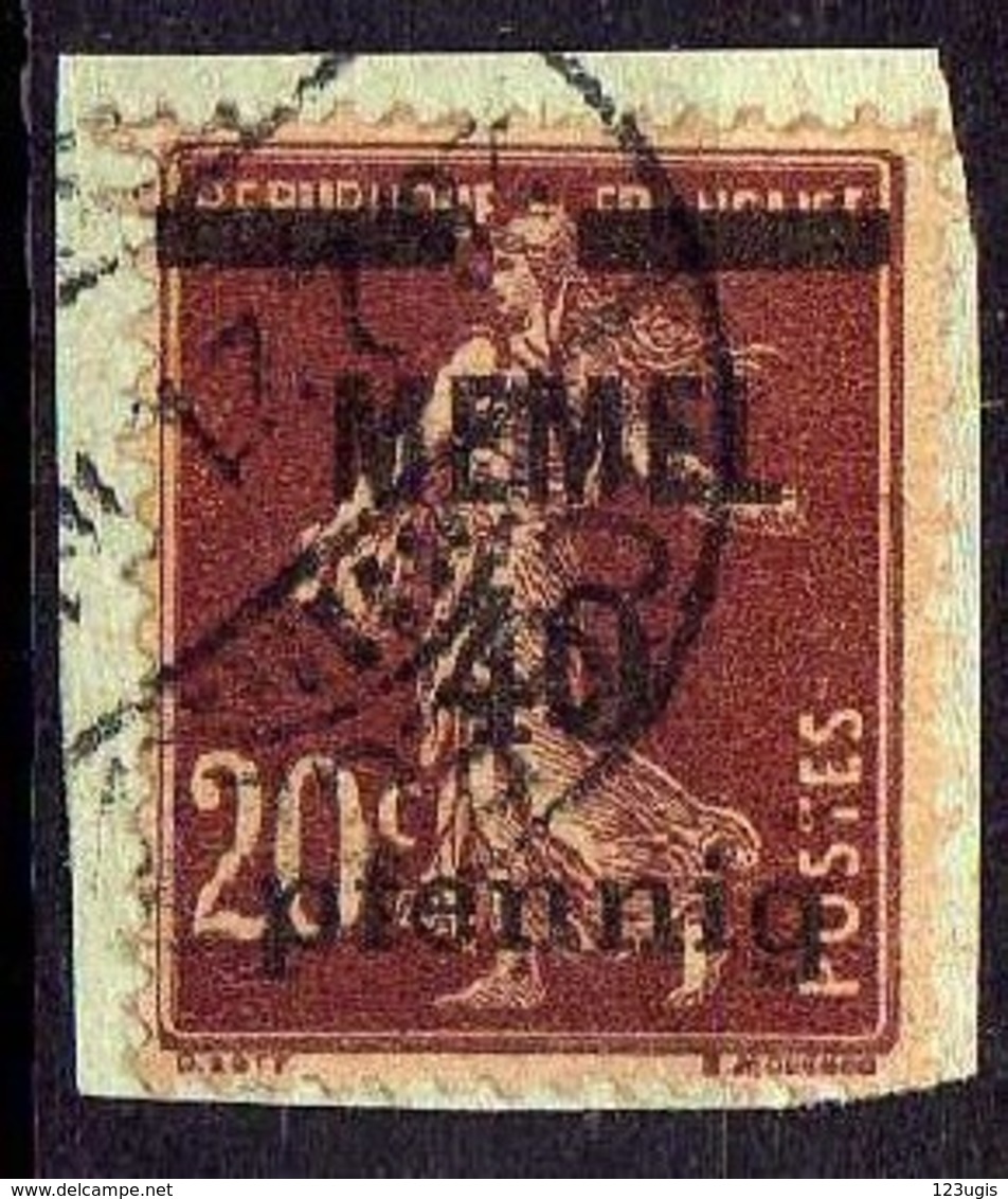 Memel 1920 Mi 22, Gestempelt [260819VII] - Memelgebiet 1923