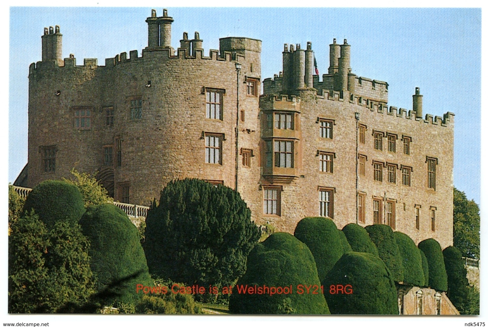 POST OFFICE PICTURE CARD : POWIS CASTLE IS AT WELSHPOOL SY21 8RG (POSTCODE) - Montgomeryshire