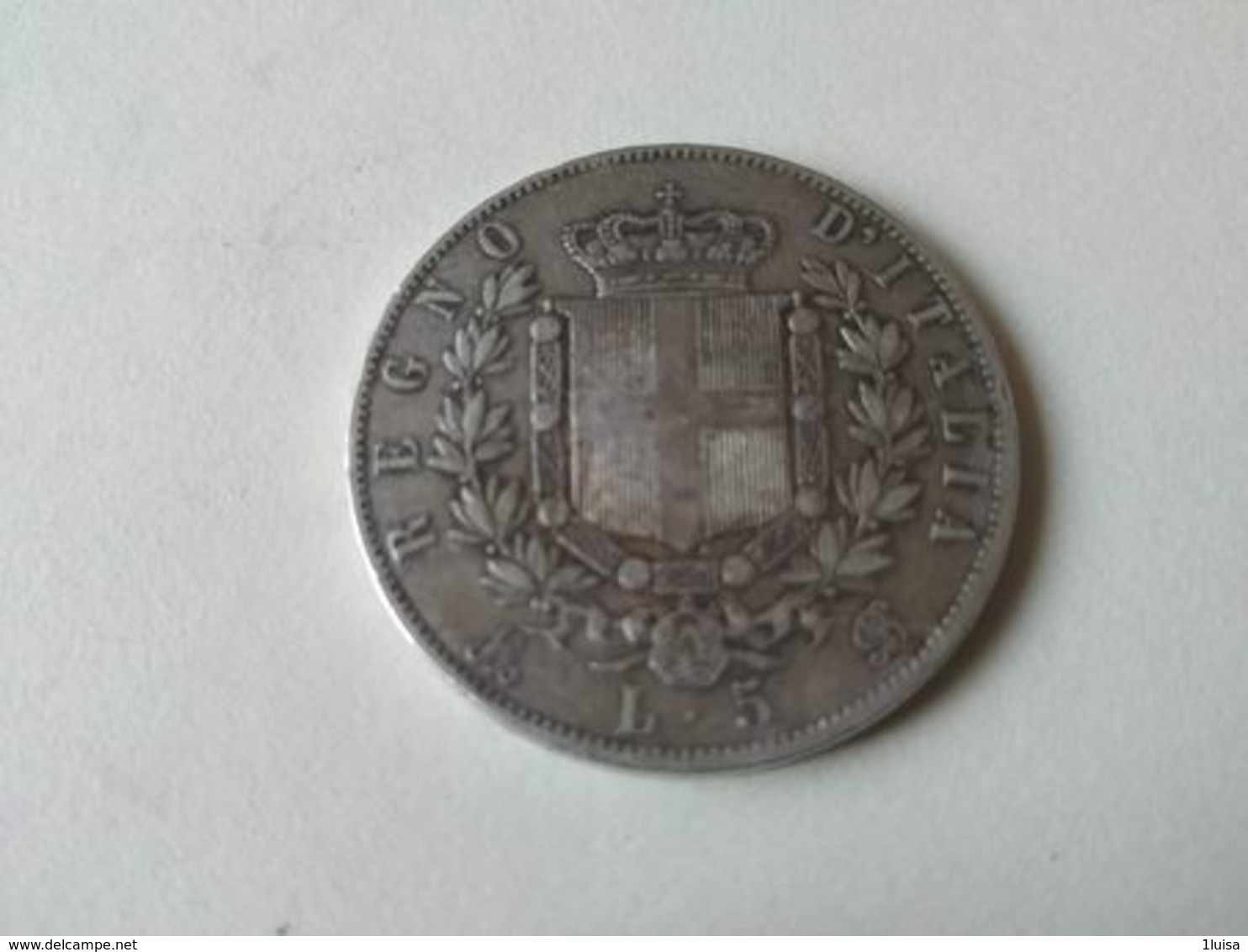 5 Lire 1872 - 1861-1878 : Vittoro Emanuele II