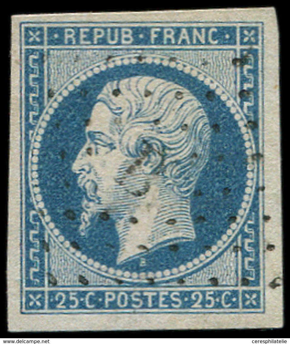 PRESIDENCE - 10   25c. Bleu, Obl. Los. B Romain, Frappe Superbe, TTB - 1852 Louis-Napoléon