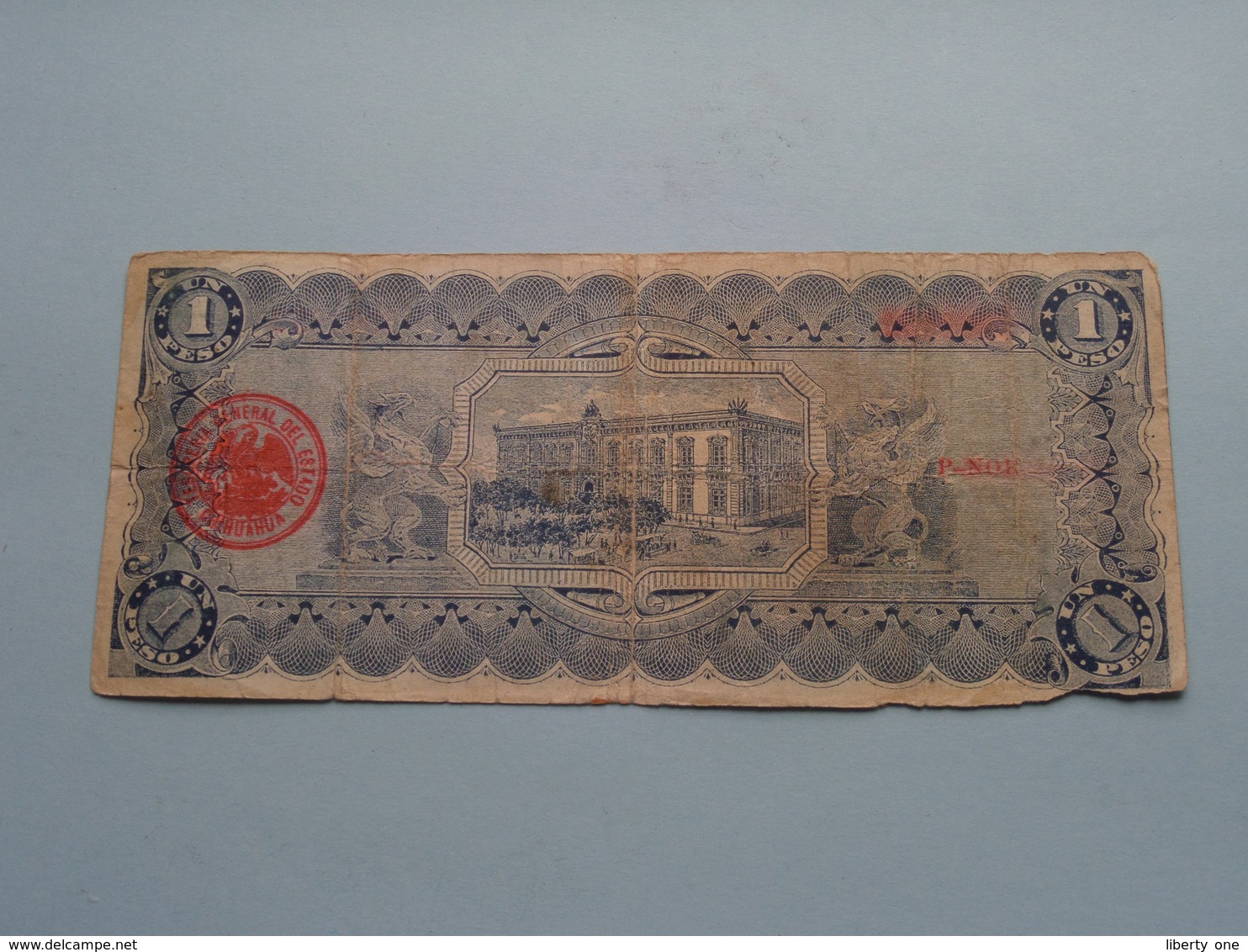 UN Peso 1 ( 2901852 ) Serie A - Militar 1914 ( For Grade, Please See Photo ) ! - Mexiko