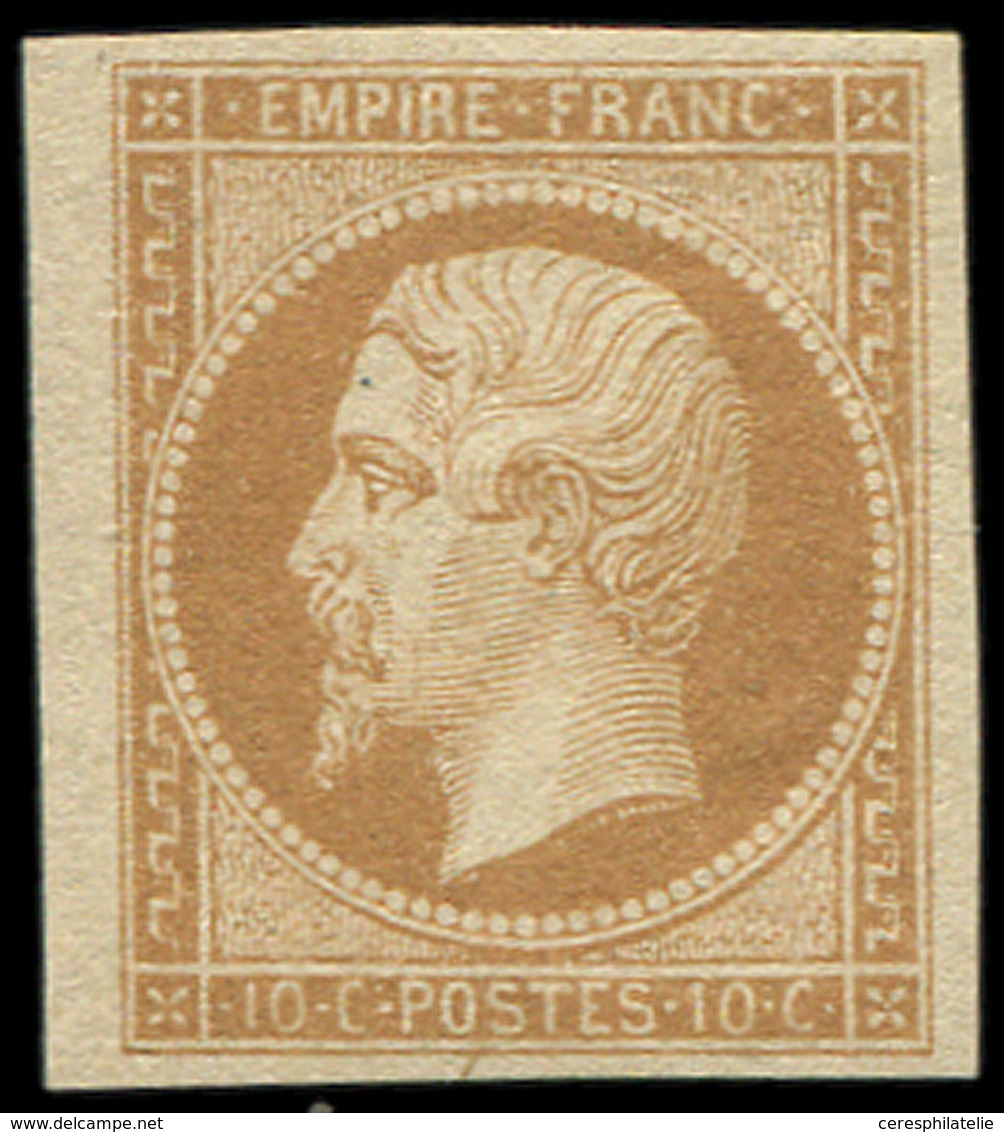 * EMPIRE NON DENTELE - 13B  10c. Brun Clair, T II, TB. C - 1853-1860 Napoleon III