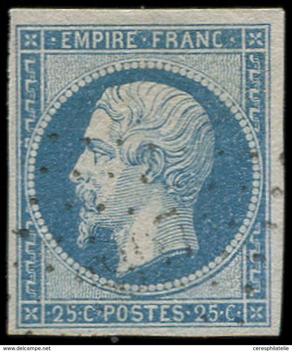 EMPIRE NON DENTELE - 15   25c. Bleu, Obl. PC 3807, Frappe Très Légère, TTB - 1853-1860 Napoléon III